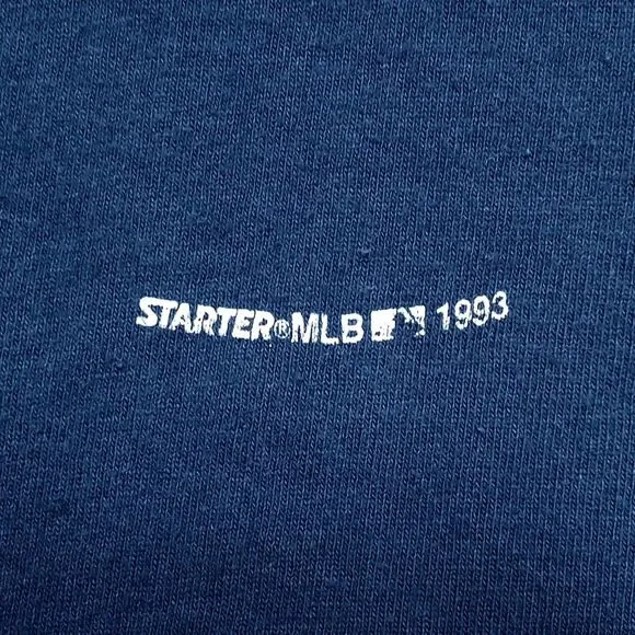Vintage 1993 Starter Cleveland Indians Made in USA Single Stitch T-Shirt Mens XL - Picture 3 of 9